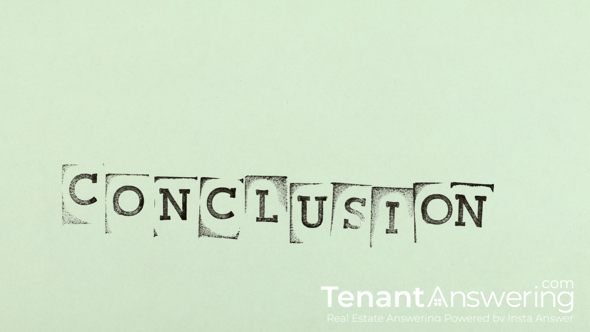 Conclusion Conclusion